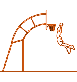 بلوک آماده اتوکد بسکتبال